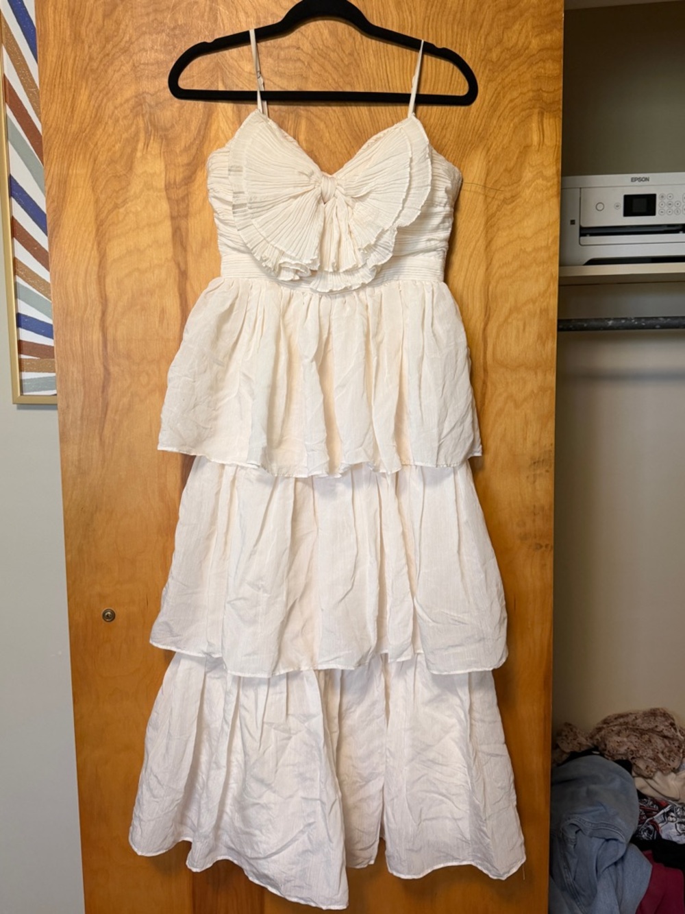 Vestique Samantha Midi Dress Cream Size Small